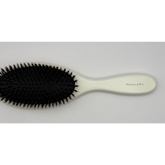 Marula Oil Classic Boar Bristle Hair Brush White Handle Gentle Detangling Shine - Picture 4 of 4